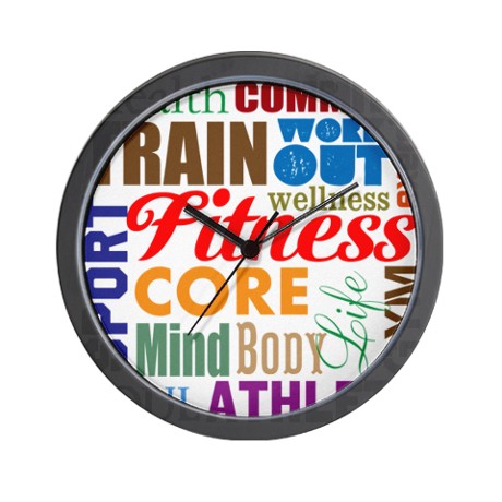 health_and_fitness_wall_clock